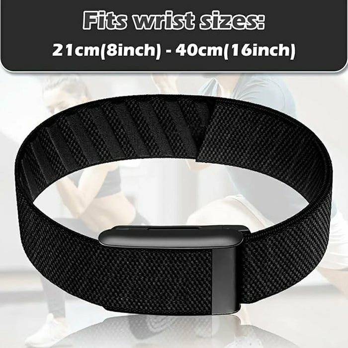 Armband for WHOOP 5.0 Peak  /  5.0 One Nylon Replacement Wristband Adjustable Sports Band - Black - 4