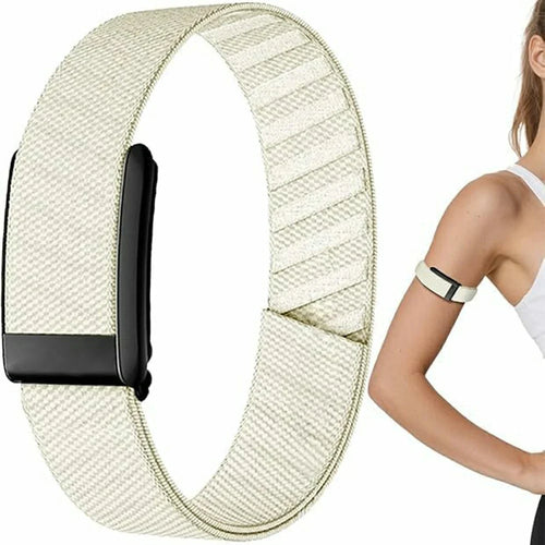 Arm Band for WHOOP 5.0 LIFE MG  /  LIFE Nylon Fabric Strap Replacement Wristband Sports Armband - White - 1