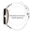 Genuine Cow Leather Strap for Google Pixel Watch 4 41mm / Watch 3 41mm / Watch 2 / Watch , Rhinestone Connector Band with Silver Buckle - White - 6