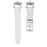Genuine Cow Leather Strap for Xiaomi Smart Band 9 Pro / 8 Pro / Redmi Watch 4 , Rhinestone Connector Watch Band with Silver Buckle - White - 1