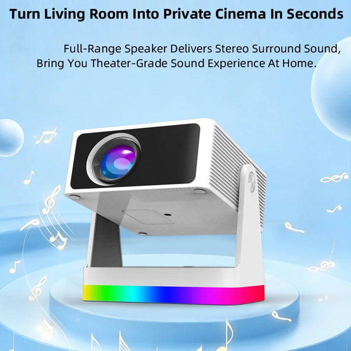 Y8S PRO X3 Smart Projector 720P HD 180 ANSI Mini Portable WiFi Bluetooth-compatible Home Theater System - EU Plug - 2