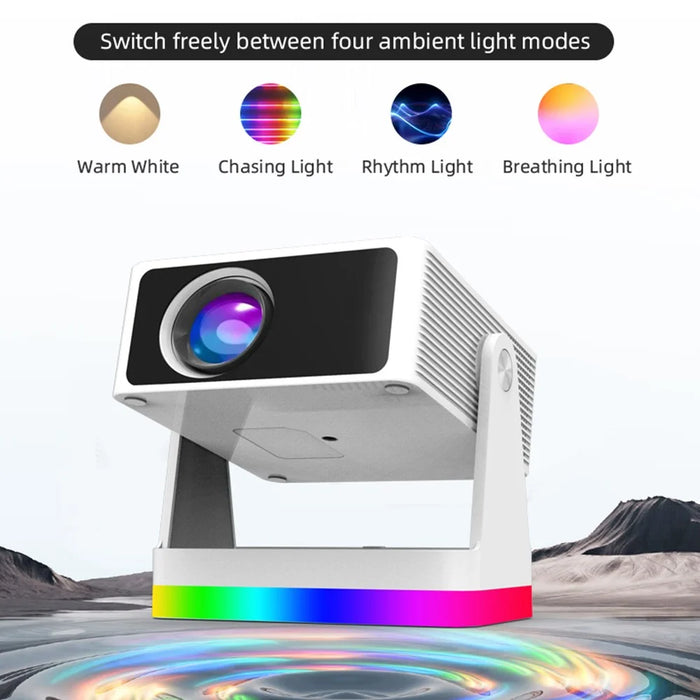 Y8S PRO X3 Smart Projector 720P HD 180 ANSI Mini Portable WiFi Bluetooth-compatible Home Theater System - EU Plug - 3