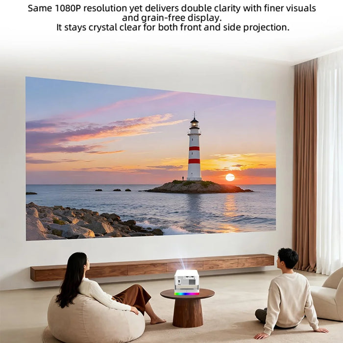 Y8S PRO X3 Smart Projector 720P HD 180 ANSI Mini Portable WiFi Bluetooth-compatible Home Theater System - EU Plug - 5