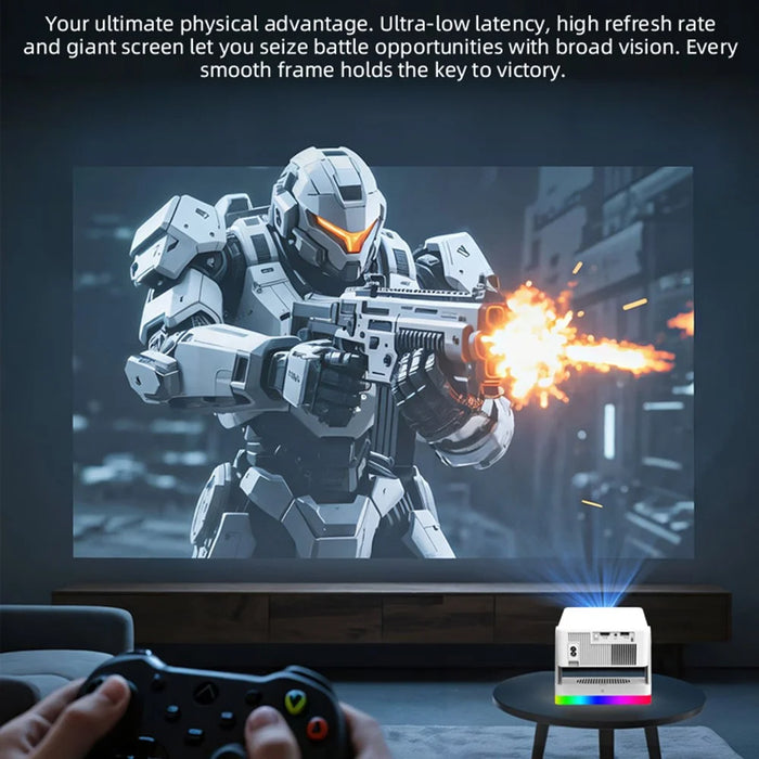 Y8S PRO X3 Smart Projector 720P HD 180 ANSI Mini Portable WiFi Bluetooth-compatible Home Theater System - EU Plug - 6