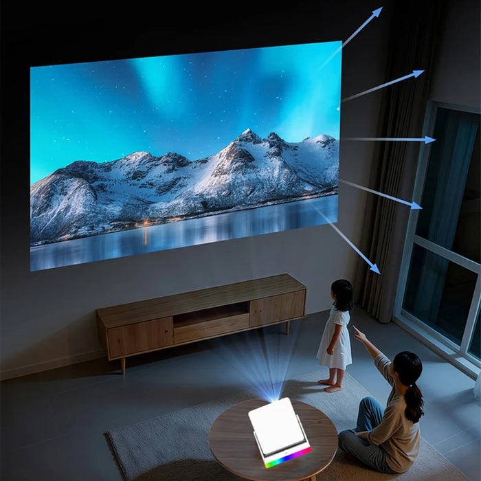 Y8S PRO X3 Smart Projector 720P HD 180 ANSI Mini Portable WiFi Bluetooth-compatible Home Theater System - EU Plug - 7