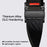 AULUMU C03 Titanium Alloy Strap for Apple Watch Ultra 3 2 1 49mm  /  Series 11 10 46mm  /  9 8 7 45mm  /  SE3 SE2 SE 6 5 4 44mm  /  3 2 1 42mm Magnetic Buckle Quick Release Microfiber Band - Silver+Black - 4