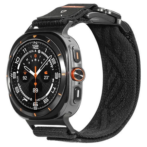 AULUMU CS03 For Samsung Galaxy Watch Ultra2 47mm / Watch Ultra (2025) 47mm / Watch Ultra 47mm Quick Release Strap Magnetic Microfiber Wristband - Black - 1