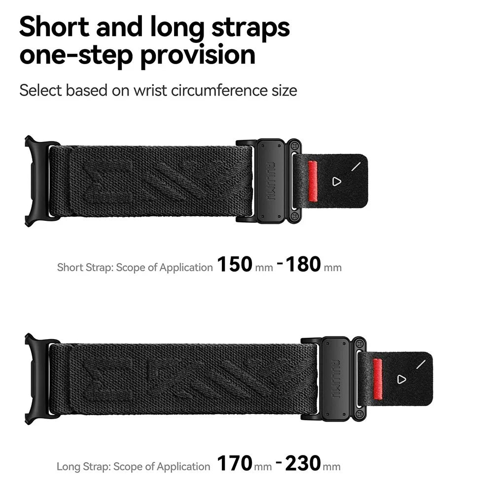 AULUMU CS03 For Samsung Galaxy Watch Ultra2 47mm / Watch Ultra (2025) 47mm / Watch Ultra 47mm Quick Release Strap Magnetic Microfiber Wristband - Black - 7