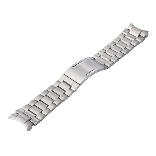 For Huawei Watch Buds 2 Titanium Alloy Band Three-Link Chain  Metal Wristband Strap - Silver - 1