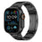 Watch Band for Apple Watch Ultra 3 2 1 49mm / Series 11 10 46mm / 9 8 7 45mm / SE3 SE2 SE 6 5 4 44mm / 3 2 1 42mm Titanium Alloy Metal Wristband - Black - 2