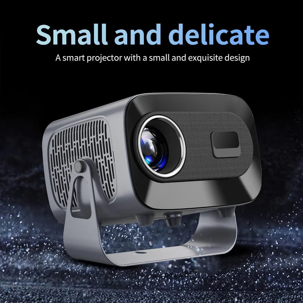 A10 PLUS Portable Smart Projector 720P Native 4K Decoding Android 11 WiFi 200 ANSI Lumens Home Theater - Black  /  EU Plug - 6