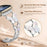 Watch Band for 	Fitbit Versa 4 / Versa 3 / Sense 2 , Butterfly Rhinestone Decor Metal Chain Wrist Strap - Silver - 4