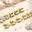 Watch Band for Fitbit Versa 4 / Versa 3 / Sense 2 , Butterfly Rhinestone Decor Electroplated Alloy Strap - Gold / Glitter Shell - 5
