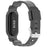 For Google Fitbit Air Transparent Watch Strap Clear TPU Watch Band with Integrated Watch Case - Transparent Black - 2