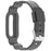 For Google Fitbit Air Transparent Watch Strap Clear TPU Watch Band with Integrated Watch Case - Transparent Black - 3