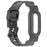 For Google Fitbit Air Transparent Watch Strap Clear TPU Watch Band with Integrated Watch Case - Transparent Black - 4