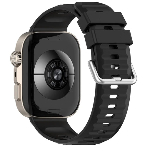 Silicone Strap For Huawei Watch Fit 5 Pro / Fit 5 / Fit 4 Pro / Fit 4 / Fit 3 , Quick Release Wristband with Metal Buckle - Black - 1