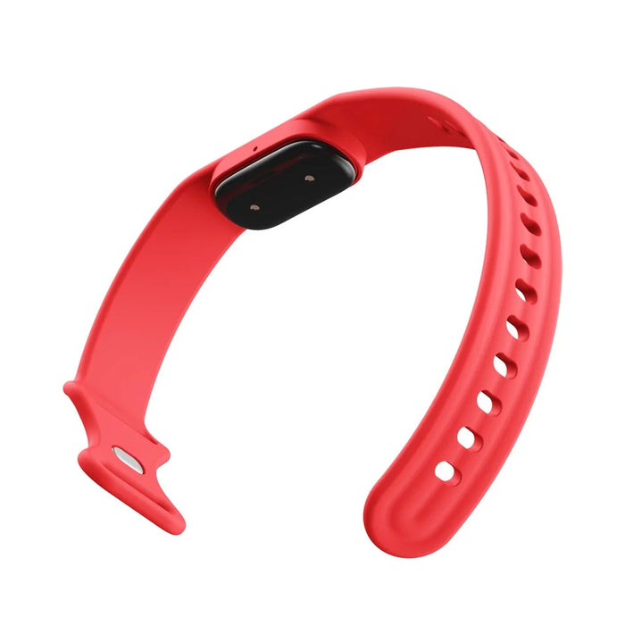 Size L Silicone Strap for Google Fitbit Air Butterfly Buckle Sweatproof Sports Band - Red - 2