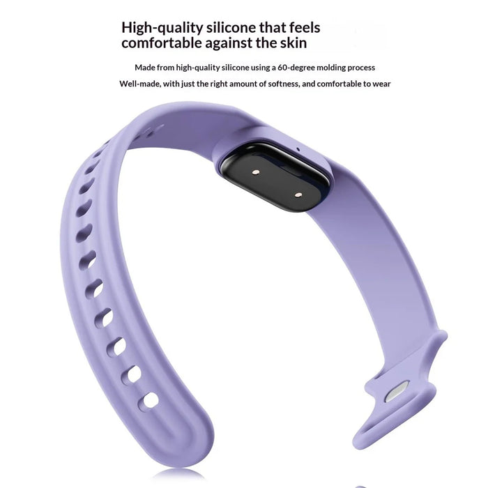 Size L Silicone Strap for Google Fitbit Air Butterfly Buckle Sweatproof Sports Band - Red - 5