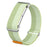 For Google Fitbit Air Nylon Loop Band Adjustable Magic Tape Replacement Watch Strap with Metal Protective Case - Mint Green - 2