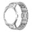 For Swatch Royal Pop Stainless Steel Watch Case with Integrated Watch Strap Adjustable Metal Wristband - Silver / 3 O'clock Direction - 1