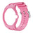 For Swatch Royal Pop Silicone Band with Ceramic Case Watch Strap Replacement - Pink / 3 O'Clock Crown - 1