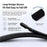 For Google Fitbit Air Breathable Nylon Loop Band Magic Tape Adjustable Sports Watch Strap - Black - 3