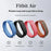 For Google Fitbit Air Breathable Nylon Loop Band Magic Tape Adjustable Sports Watch Strap - Black - 4