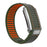 For WHOOP 5.0 Replacement Strap Quick Dry Dual Color Nylon + Silicone Watch Band - Army Green+Orange - 1