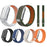 For WHOOP 5.0 Replacement Strap Quick Dry Dual Color Nylon + Silicone Watch Band - Army Green+Orange - 6