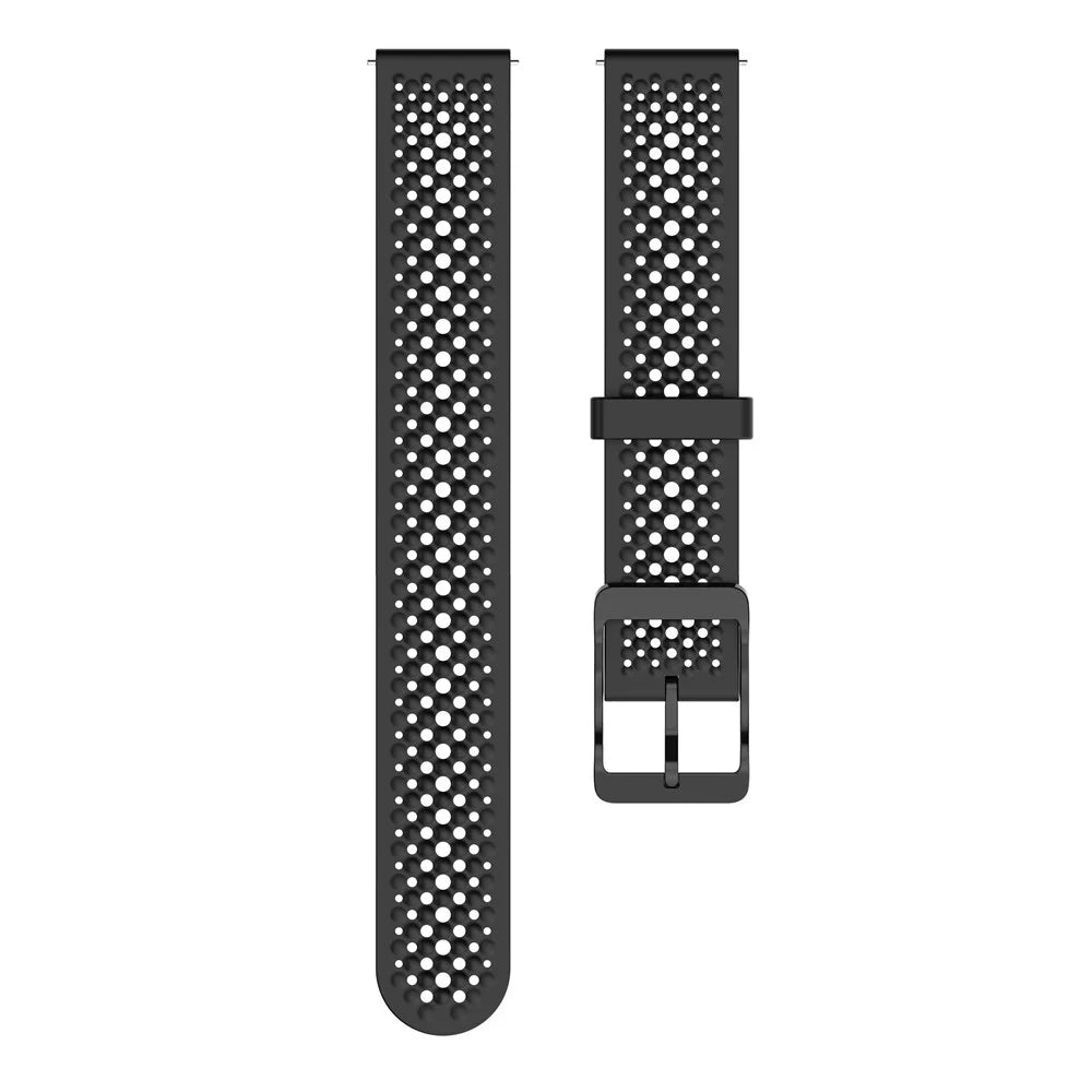 For Garmin Lily 2 Hollow Silicone Strap 14mm Breathable Watch Band Replacement - Black - 4