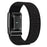 For WHOOP 5.0 / 5.0 LIFE MG Strap Replacement Breathable Nylon Sport Wristband - Black / Black Frame - 2