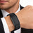 For WHOOP 5.0 / 5.0 LIFE MG Strap Replacement Breathable Nylon Sport Wristband - Black / Black Frame - 4