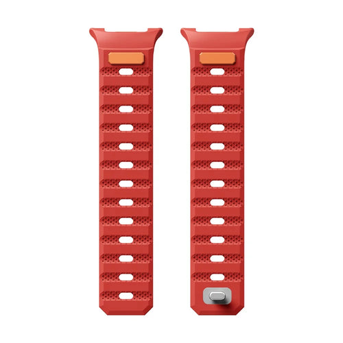 Dotted Magnetic Silicone Strap for Samsung Galaxy Watch9 Classic / Watch9 44mm / 40mm / Watch8 Classic 46mm / Watch8 44mm / 40mm Sport Band - Red - 1