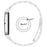 For Google Fitbit Air Stainless Steel Band Three Bead Metal Chain Link Watch Strap - Black - 5