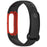 For Google Fitbit Air Silicone Sport Strap with Case Buckle Type Adjustable Replacement Band - Black / Red - 2