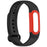 For Google Fitbit Air Silicone Sport Strap with Case Buckle Type Adjustable Replacement Band - Black / Red - 4
