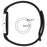 For Google Fitbit Air Silicone Sport Strap with Case Buckle Type Adjustable Replacement Band - Black / Red - 6