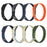 For Huami Amazfit Helio Strap Nylon Loop Magic Tape Band Adjustable Sport Watch Strap - Orange / Beige - 4
