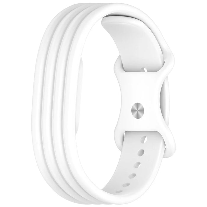 For Google Fitbit Air Silicone Strap Quick Release Replacement Band - White - 1