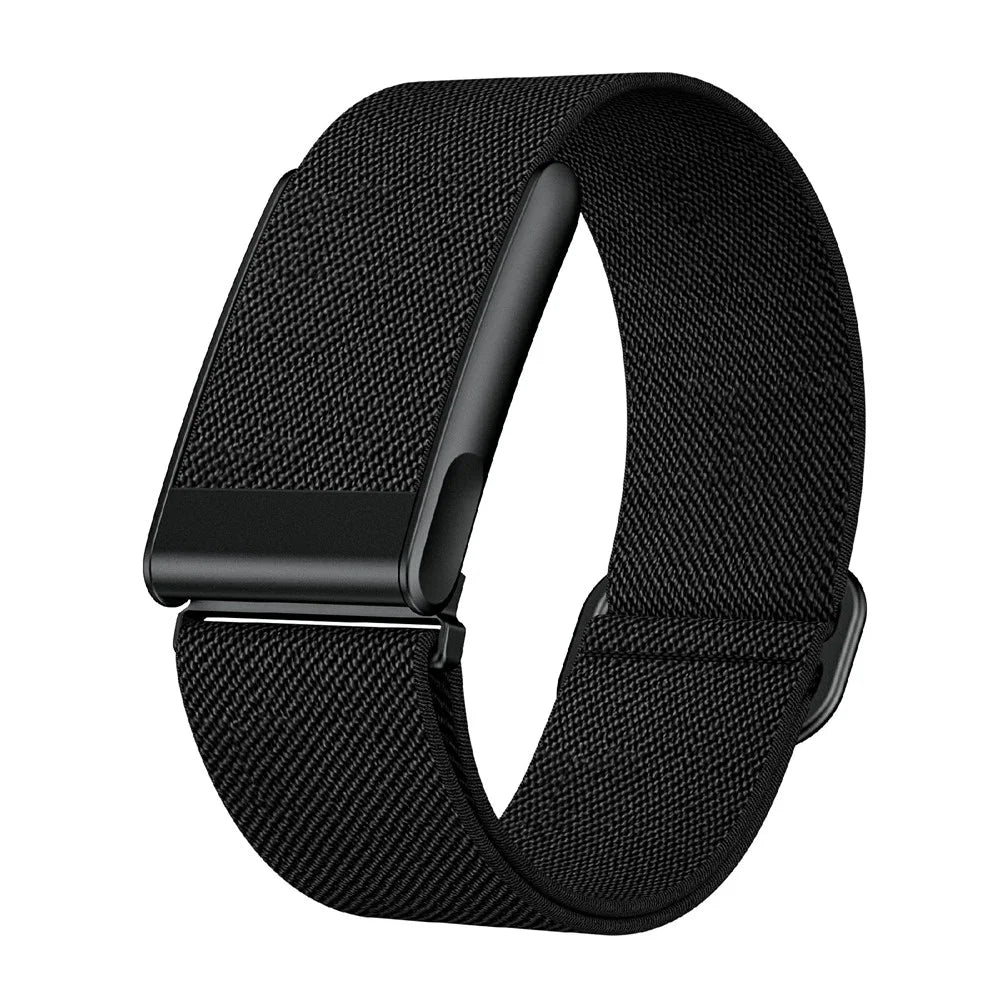 For WHOOP 5.0 LIFE MG Watch Strap Woven Band Adjustable Replacement Wristband - Black - 1