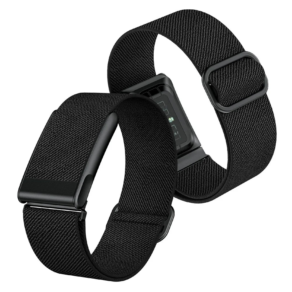 For WHOOP 5.0 LIFE MG Watch Strap Woven Band Adjustable Replacement Wristband - Black - 3