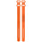 For Google Fitbit Air Silicone Strap 8-Shape Buckle Vertical Striped Band Wristband Replacement - Orange - 5