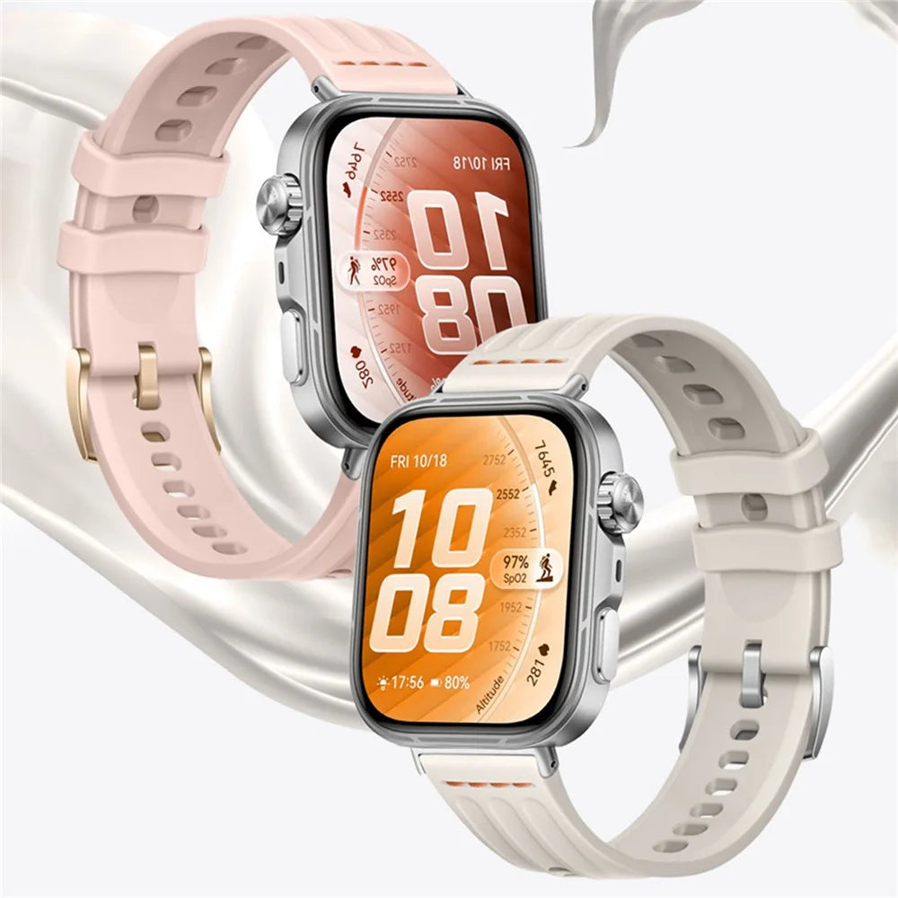 Silicone Strap for Huawei Watch Fit 5 / 5 Pro / 4 / 4 Pro / 3 One Line Three Rails Waterproof Sport Wristband - White - 3