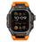 Rugged Watch Case with Strap for Apple Watch Ultra 3 49mm / Ultra 2 49mm / Ultra 49mm Silicone Band Protective Cover - Orange - 6