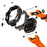 Rugged Watch Case with Strap for Apple Watch Ultra 3 49mm / Ultra 2 49mm / Ultra 49mm Silicone Band Protective Cover - Orange - 7