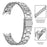 Stainless Steel Band for Xiaomi Smart Band 10 / 9 / 8 Three-bead Watch Strap with Folding Clasp - Silver - 3