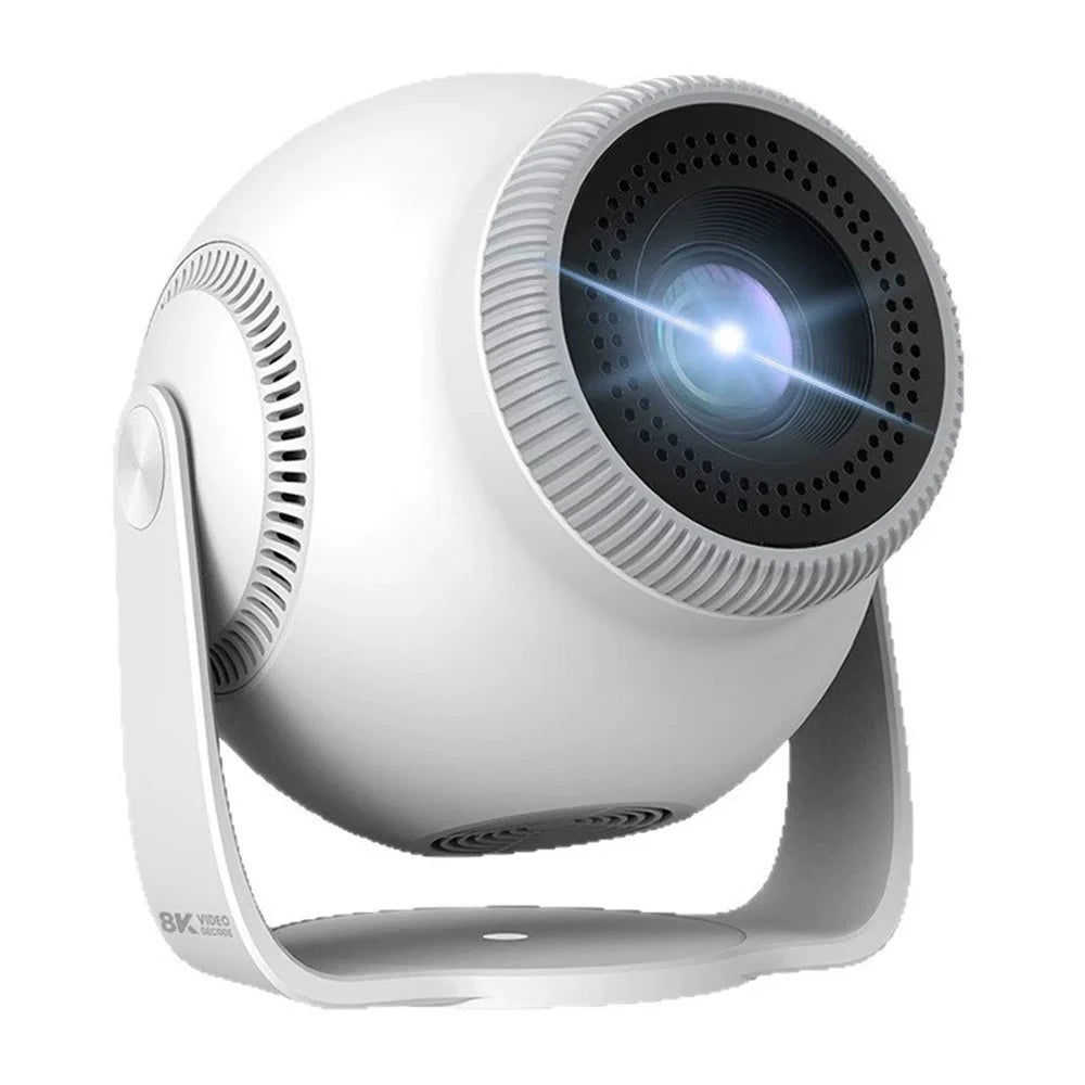 TP360 Mini Smart Projector Android 14.0 WiFi 6 Bluetooth-compatible 5.4 270 Degree Rotate for Home Outdoor - US Plug - 1