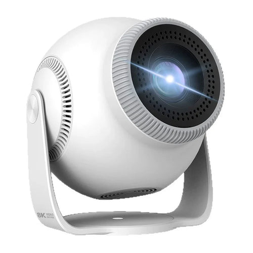 TP360 Mini Smart Projector Android 14.0 WiFi 6 Bluetooth-compatible 5.4 270 Degree Rotate for Home Outdoor - US Plug - 1