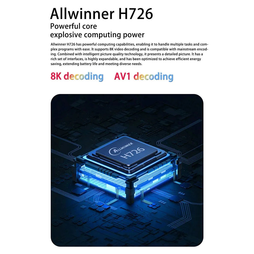 TP360 Mini Smart Projector Android 14.0 WiFi 6 Bluetooth-compatible 5.4 270 Degree Rotate for Home Outdoor - US Plug - 5